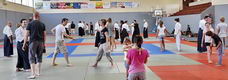 Cours d'essai en tenue de sport aïkido dojo de Lyon 69 Tassin