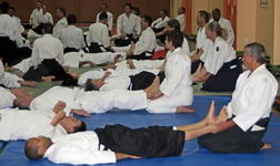 stage de bourg élèves du dojo aikido de Lyon Tassin 69