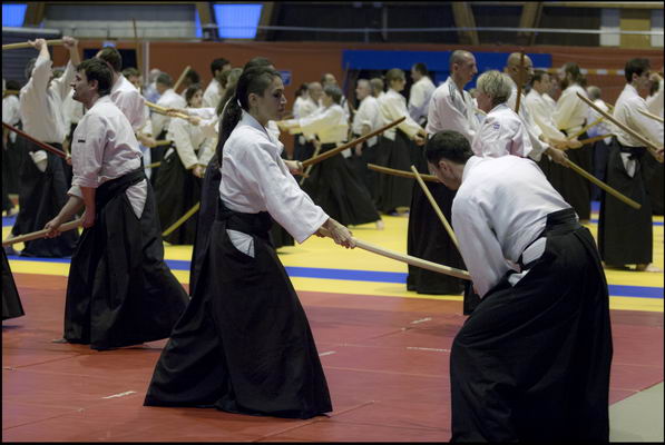 Aikido stage Lyon 69 Tassin en kimono 