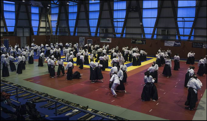 Aikido femmes pratiquantes en stage Lyon 69 Tassin