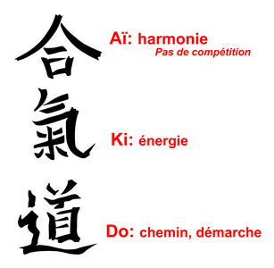 aïkido kanji dojo aïkido Lyon 69 Tassin  et Dojo Bourg en Bresse 01