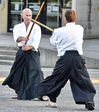 Aïkido boken dojo  Lyon Tassin 69 Alain Peyrache à l'atrium