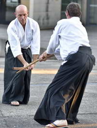 Aïkido boken dojo  Lyon Tassin 69 Alain Peyrache à l'atrium