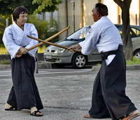 Aïkido boken dojo  Lyon Tassin 69 Alain Peyrache à l'atrium