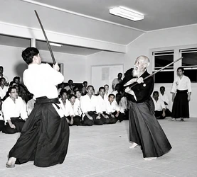 l’Aïkido Morihei Ueshiba Fondateur O sensei et Tamura sensei